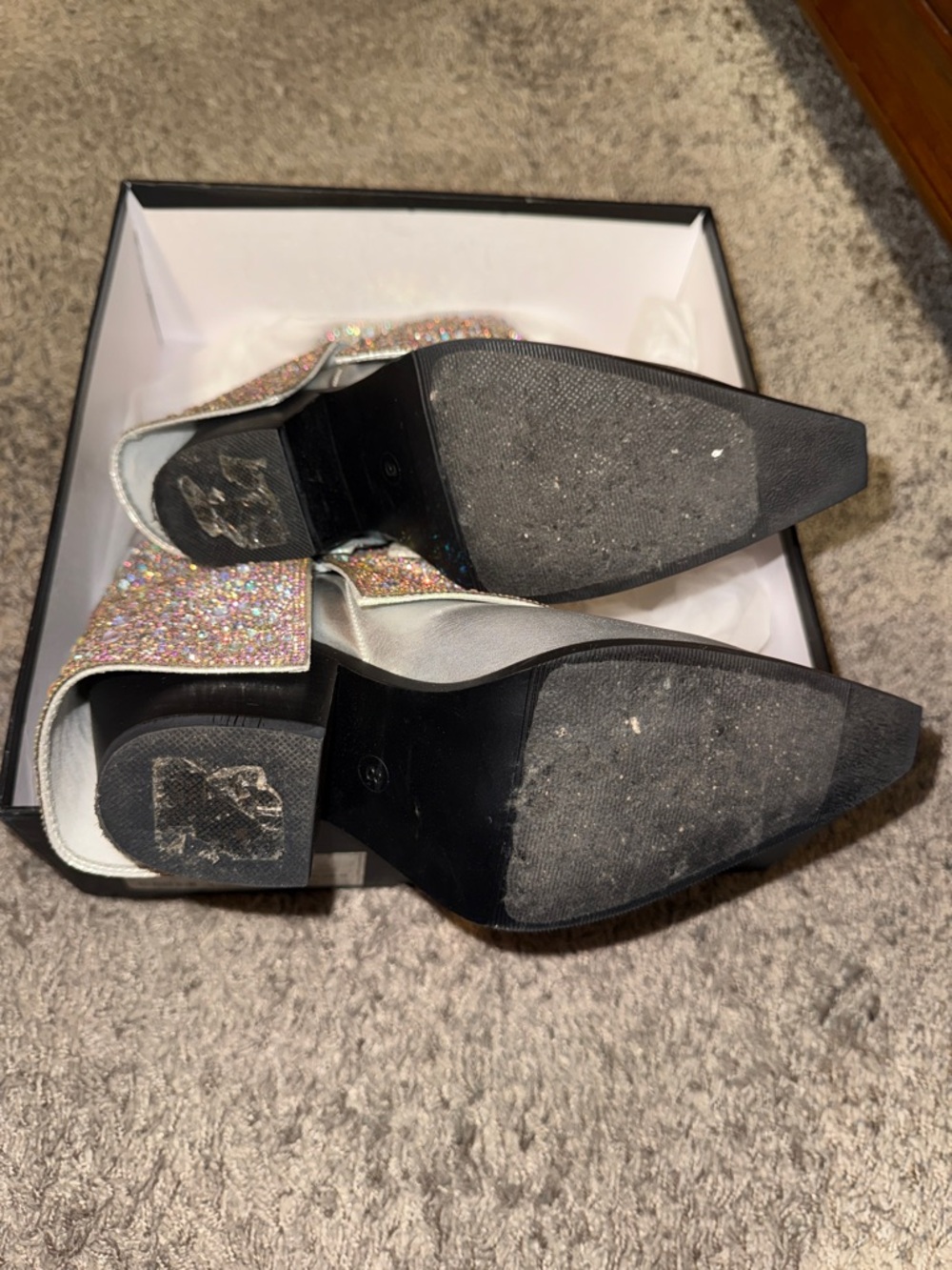 Azalea Wang Annabelle Silver Western Boots - Picture 4 of 5